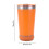 Gobelet isotherme Bluetooth 473 ml (16 oz) en acier inoxydable 3