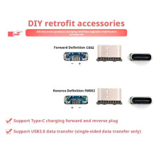 Acessórios DIY para Atualização da Porta de Carregamento de Produtos Eletrônicos: Adaptador Micro-USB para Tipo-C FMC002