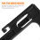 Microwave Door Lock Hook Black ABS Material Easy Installation Secure Locking Mechanism for 3