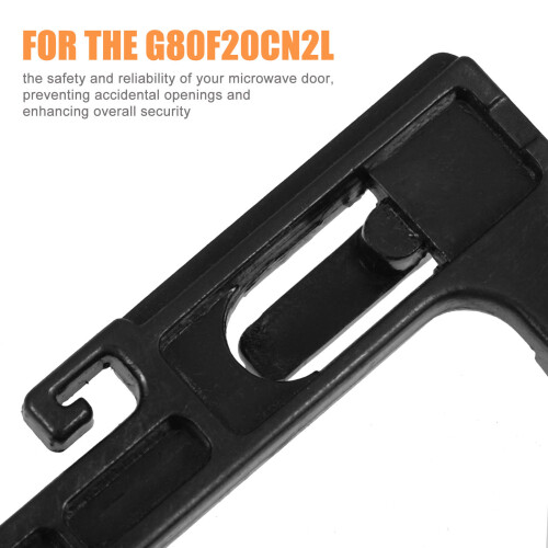 Microwave Door Lock Hook Black ABS Material Easy Installation Secure Locking Mechanism for 2
