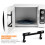 Microwave Door Lock Hook Black ABS Material Easy Installation Secure Locking Mechanism for 4