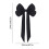 Yurqghjb Christmas Tree Topper Bow Oversized Wreath (Black) 3