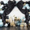 Yurqghjb Christmas Tree Topper Bow Oversized Wreath (Black) 4
