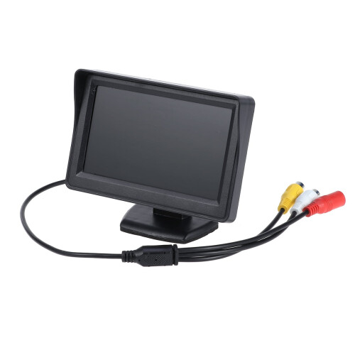Kit telecamera posteriore per auto con schermo LCD da 4,3 pollici e visione notturna. 1