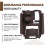 For  Sienna Central Console Silicone Protective Mat Cup Holder Mat Interior Modification Accessories Brown 4