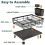 Single Layer Dish Rack, Drainer Rack, Dish Drying Rack,Iron Art Plate and Bowl Organizer 8