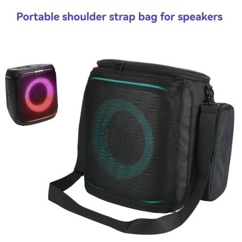 Carrying Case Speaker Bag for  PartyBox Encore 2 Party Speaker, Protective Case Mesh Storage Bag with Shoulder Strap 1