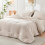 Beige seersucker twin comforter set 5 pieces 8