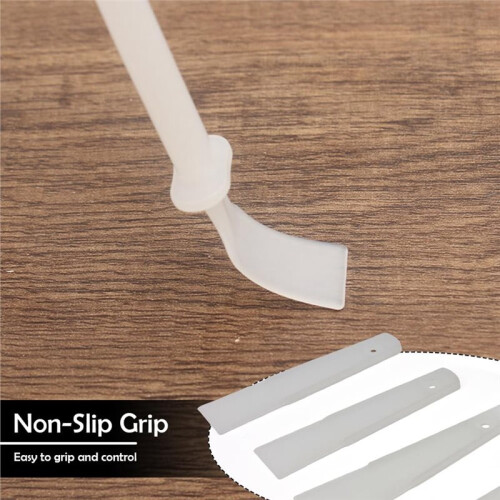 12 Pack Glue Spreader Plastic Smear Plate Scraper Sticks Applicator Tool for Leatherwork Applicator Glue Spreaders 2