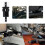 3/8" Billet Inline Fuel Filter 30  Anodized Aluminum Black 2PCS 5