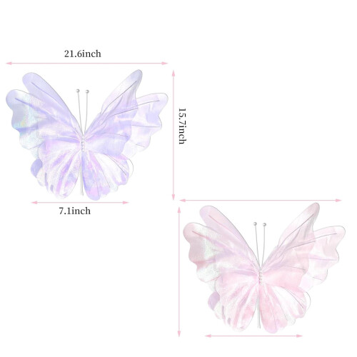 Künstliche Schmetterlinge als Geburtstagsdekoration (50 cm) 1