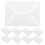White 10Pcs Petal Shaped Envelopes for Wedding Invitations 4