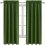 Cortinas blackout verde-oliva com isolamento térmico, 42x72 polegadas (107x183 cm). 7