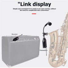 TR-15 Musikinstrument Saxophon Spezielles Drahtloses Mikrofon Hall 6-Fach Einstellbarer Equalizer Gleichgewichtsregelung