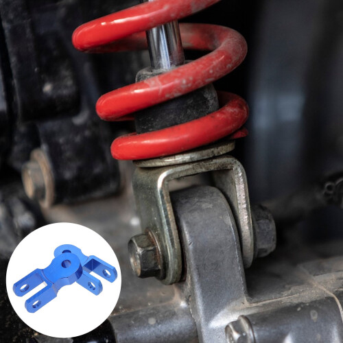 Blue Aluminum Alloy Motorcycle Height Extension Pair 2