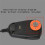 Support Magnétique pour Microphone, Support Fixe pour Microphone à Main, Support Mural pour FT7900R 510DR MH48 SSD85 Orange 6