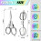 2Pcs Folding Crochet Scissors (3.86"x0.98"x0.24"), for Thread Trimming & Embroidery, Compatible with Sharp Scissors 2