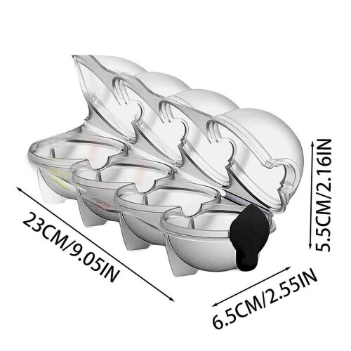 Moule à glaçons rond en silicone à 4 cavités 2