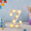 Letras luminosas de LED rosa com glitter de 30 cm (12 polegadas) 6