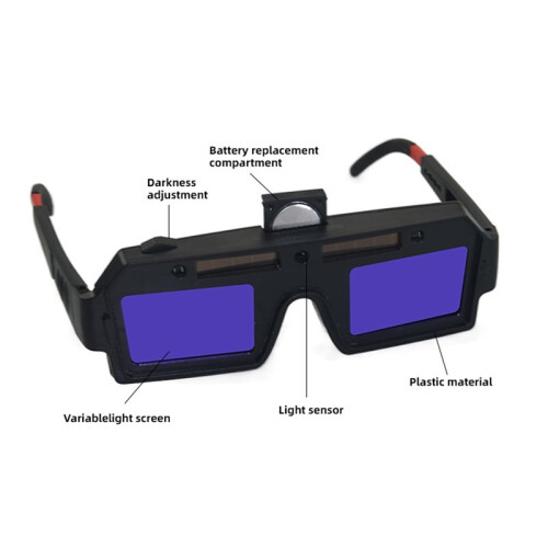 Welding Glasses for Men Glasses Comfortable Lens Eye Protective Auto Dimming Ergonomic Work Fast Response Eyewear 2