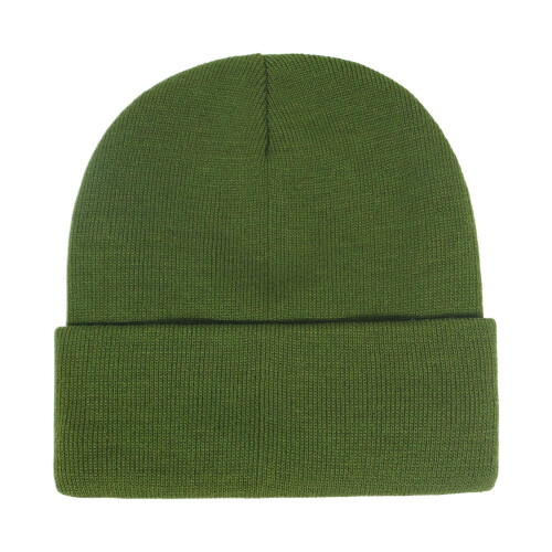 Satingefütterte Damenmütze, gestrickte satingefütterte Wintermütze für Damen, seidengefütterte Mütze, warme Mütze, grün 1