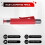 Solid Carpenter Pencil Woodworking Mechanical 3 Colors Refill Construction Marking Scriber Built-in Sharpener Red 2
