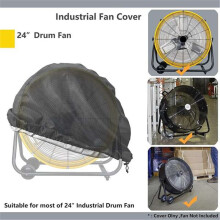 Heavy Duty Outdoor Fan Cover for 18" & 20" Industrial Drum Fans, Waterproof & Dustproof, Fits to 24x24x7.5 Inches