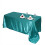 BalsaCircle90" x156" Nappe rectangulaire en satin Turquoise 2
