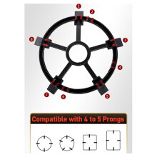 Cast Iron Wok Support Ring for Moka Pot 2 in 1 Gas Ring Stove Top Stand for Wok Small Saucepan Reducer Ring Holder