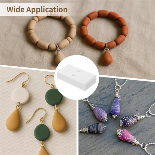 Polymer Clay Bead Roller & Hole Maker Set, Clay Earring Mold and Piercing Tool Kit for Jewelry Making,Clay  Tool 1