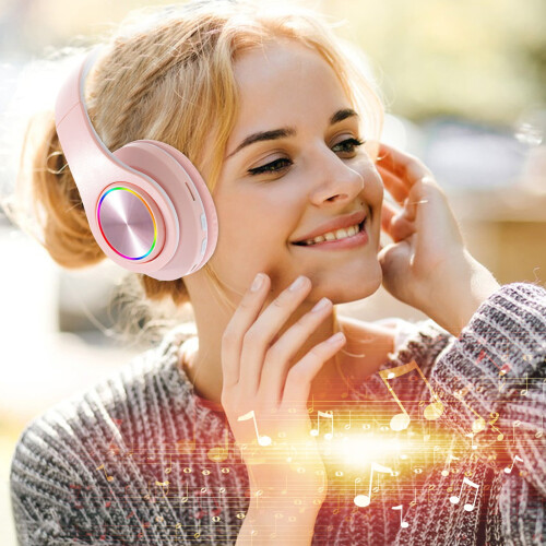 Kyursd Gaming Earphones Bluetooth Headset Macaron Color 2