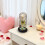 Galaxy Glass Rose Crystal Dome Gave til hende 5
