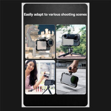 NEEWER Phone Rabbit Cage Video Rig for 16 Pro with Snap 67mm Filter Adapter Aluminum Case for Video Recording