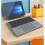 Wireless Folding Keyboard with Touchpad, Leather Cover, Stand, 64 Keys for Tablets Laptop 3