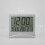 Digital Wall Clock Clock Decor Perpetual Calendar Alarm Clock Silver 2
