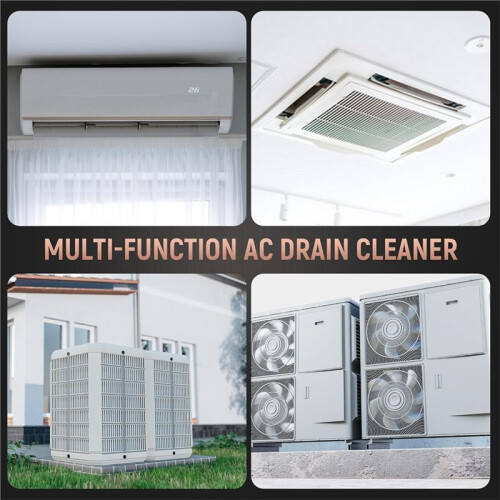 Drain Device with Flexible Hose - Environmentally Friendly CO2 AC Drain  Cleaner Water Backflow Mess for HVAC Clogs 2
