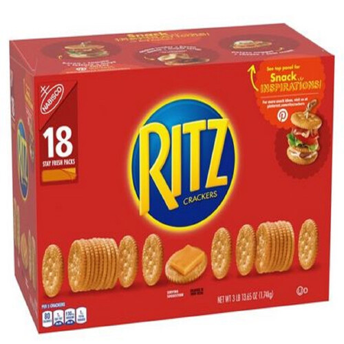 Nabisco Ritz Crackers, 61.6 oz. (18 pk.) 1