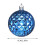Christmas Ball Set Electroplated Silver Blue 36 Pcs 5