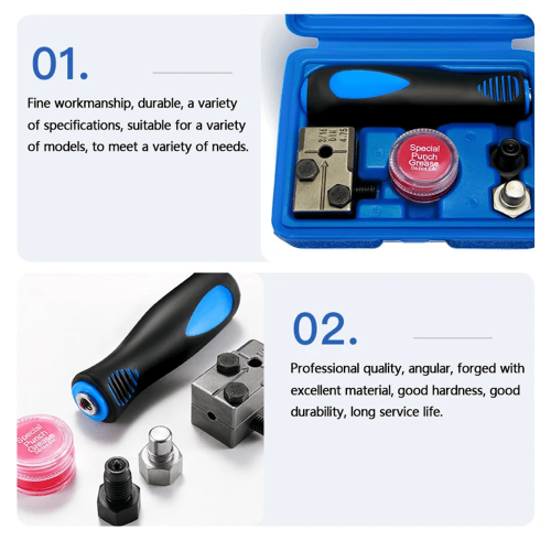 Brake Line Expander Tool Kit with Box – 3/16", Compatible with Auto Brake Lines 2