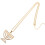 Collar Menorá de acero inoxidable dorado, 1 pieza 3