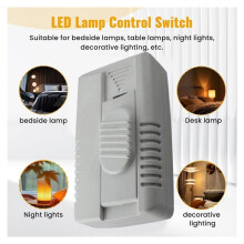 Foot Operated Dimmer Full Range Inline Slide Control Floor Lamp LED Light Incandescent Bulb EU Plug