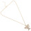 Collar Menorá de acero inoxidable dorado, 1 pieza 8