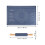 Pie Mat Pie Baking Mat Silicone Blue 1 Set 2