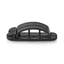 Kabelmanagement | Kabelklemme | Verriegelt | 3 Stk. | Anzahl der Schlitze: 3 Scheiben | Maximale Kabelstärke: 7,5 mm | Polypropylen | Schwarz