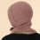 Winter Hat Scarf Mask Combo Light Pink One Size 5