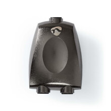 TosLink Adapter | TosLink Buchse | 2x TosLink Buchse | Splitter | Aluminium | Grau mit Metall | 1 Stk. | Box