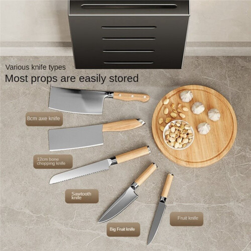 Kitchen Knife Storage Box, Knife Holder, Non-Perforation, Wall-Mounted Rack, Kitchen Item,Kitchen Accessories Organizer 2