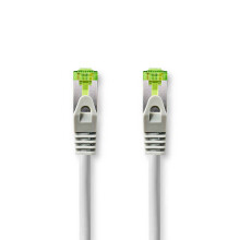 Cablu de retea CAT7 | S/FTP | RJ45 masculin | RJ45 masculin | 10,0 m | Snagless | rotund | LSZH | Gri | Cutie