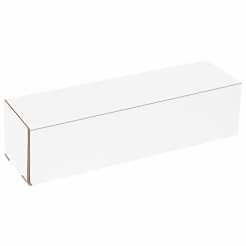 Caixa de armazenamento branca BMLRBL 13,5 x 3,5 x 3,5 polegadas (pacote com 50) 2