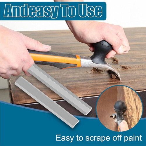 2.5"Carbide Scraper Blades 2 Pack, Double-Edged Reversible Replacement Tungsten Steel Scraper Blades 2